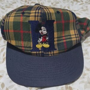 Disney Plaid Mickey Mouse Hat - Blue, Yellow, Red